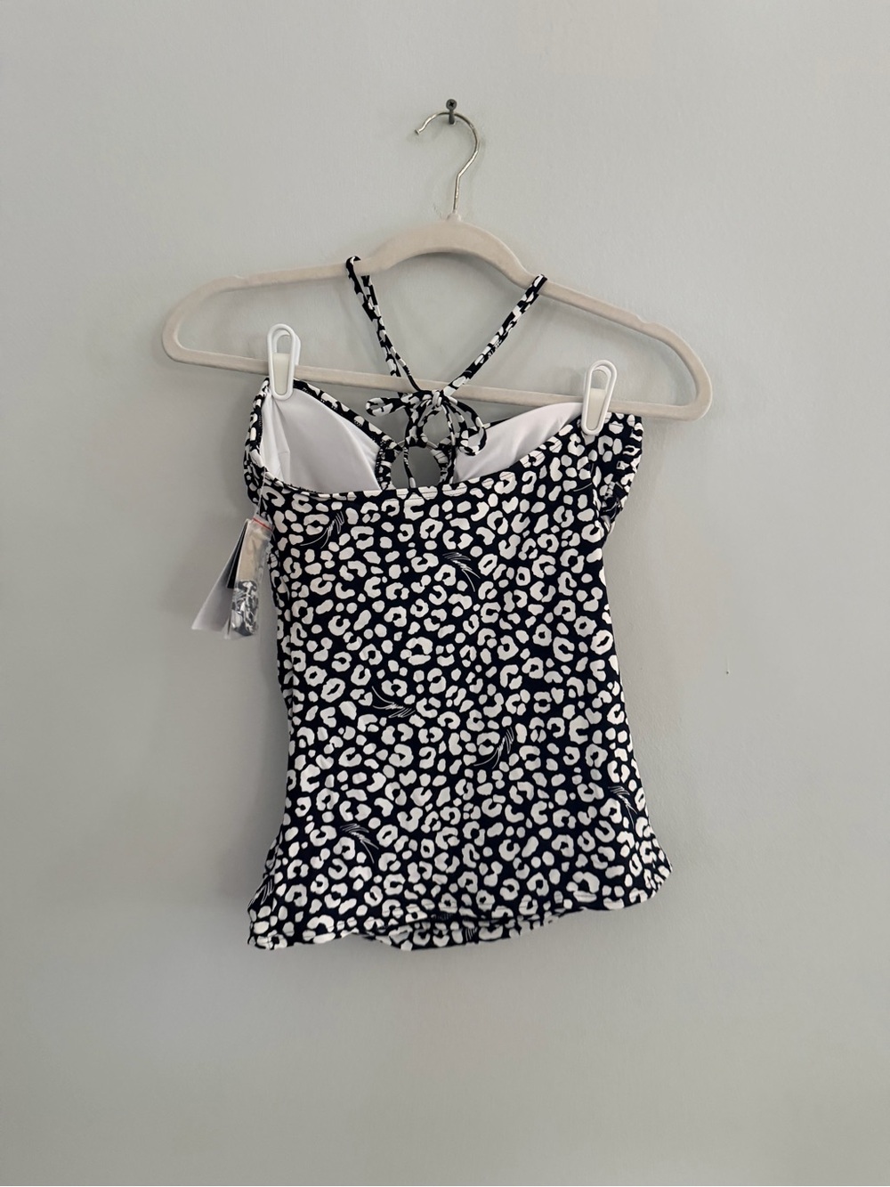 Michael Kors Swim Top Black White Printed - NWT - Picture 6 of 6